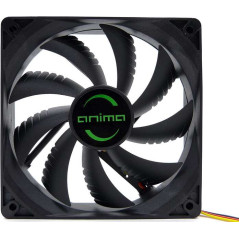 Ventilador Tacens Anima AF12 120mm - Carcaça e lâminas pretas - Velocidade Máx. 1200 rpm